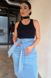 NEVER FULLY DRESSED - DENIM JASPRE SKIRT